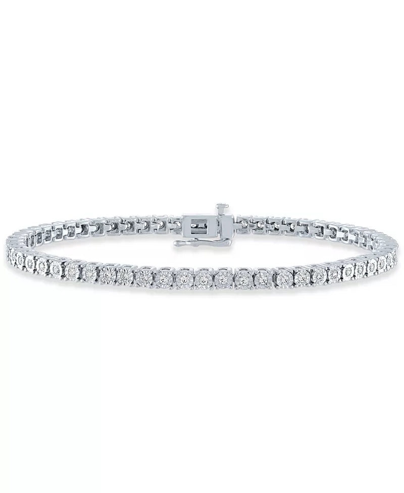 Lumorette™ Luxe Halo Diamond Bracelet (1 Ct. T.W.) in Sterling Silver, 14K Gold-Plated Sterling Silver or 14K Rose Gold-Plated Sterling Silver