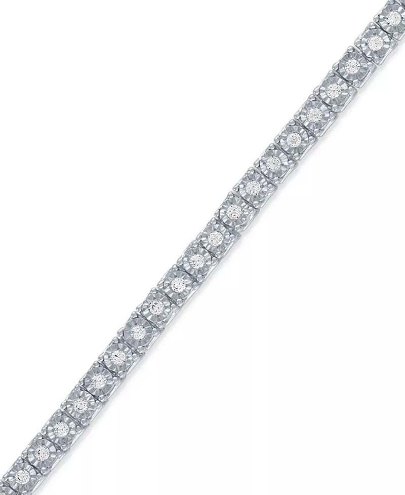 Lumorette™ Luxe Halo Diamond Bracelet (1 Ct. T.W.) in Sterling Silver, 14K Gold-Plated Sterling Silver or 14K Rose Gold-Plated Sterling Silver